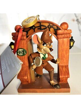 Disney The Great Mouse Detective 35th Anniversary Holiday Hanging Ornament New